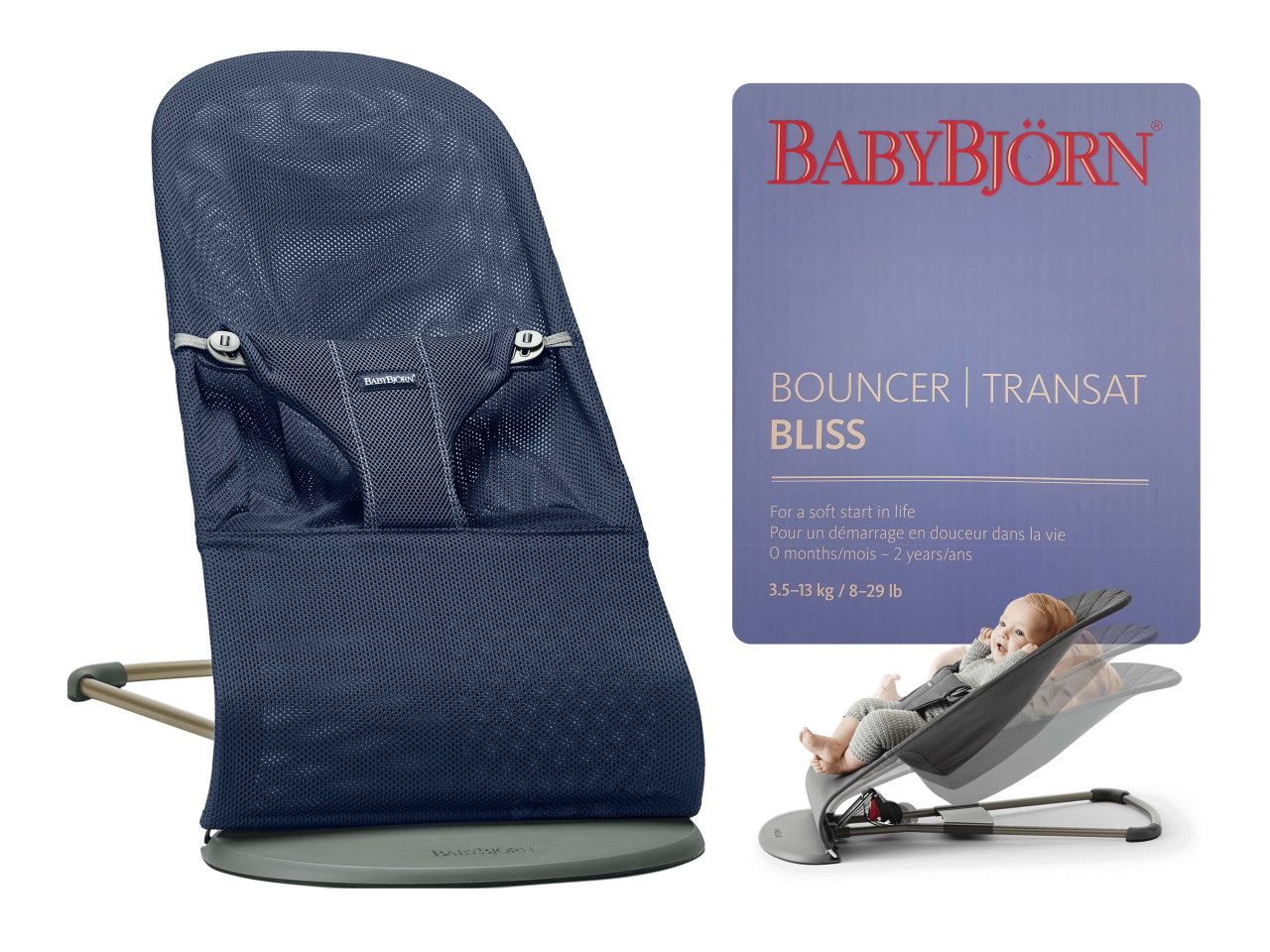 BabyBjorn bouncer bliss mesh ljulja lezaljka Baby Bjorn Ležaljke