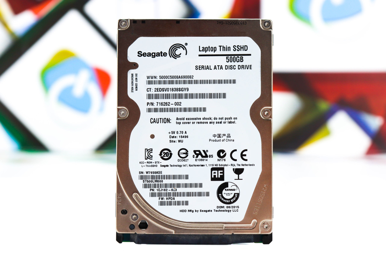 Disque Dur Hybride SSHD Seagate 500 Go - 2.5" SATA III, 5400 RPM, 64 Mo Cache - Pour PC Portable Ou Mac